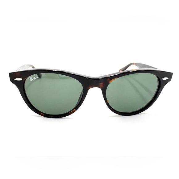Ray-Ban Tortoise Shell Sunglasses RB2185 902/31 Women Fashion Green G-15 W/Case - Picture 2 of 13